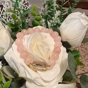 Elegant Pink Beaded Bracelet